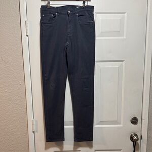 Faherty Terry 5 Pocket Pant Men's Stylish Dark Slim Jeans